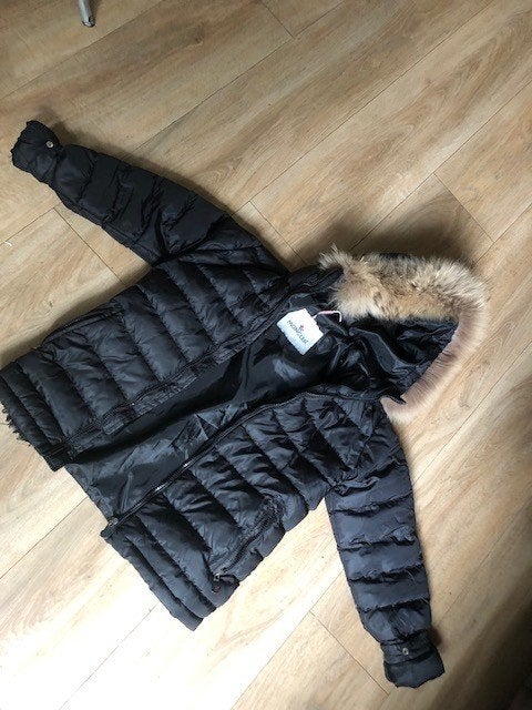 Jas meisje 8 tot 11 jaar winter, Kleding | Dames, Ophalen of Verzenden, Nieuw, Maat 34 (XS) of kleiner, Zwart