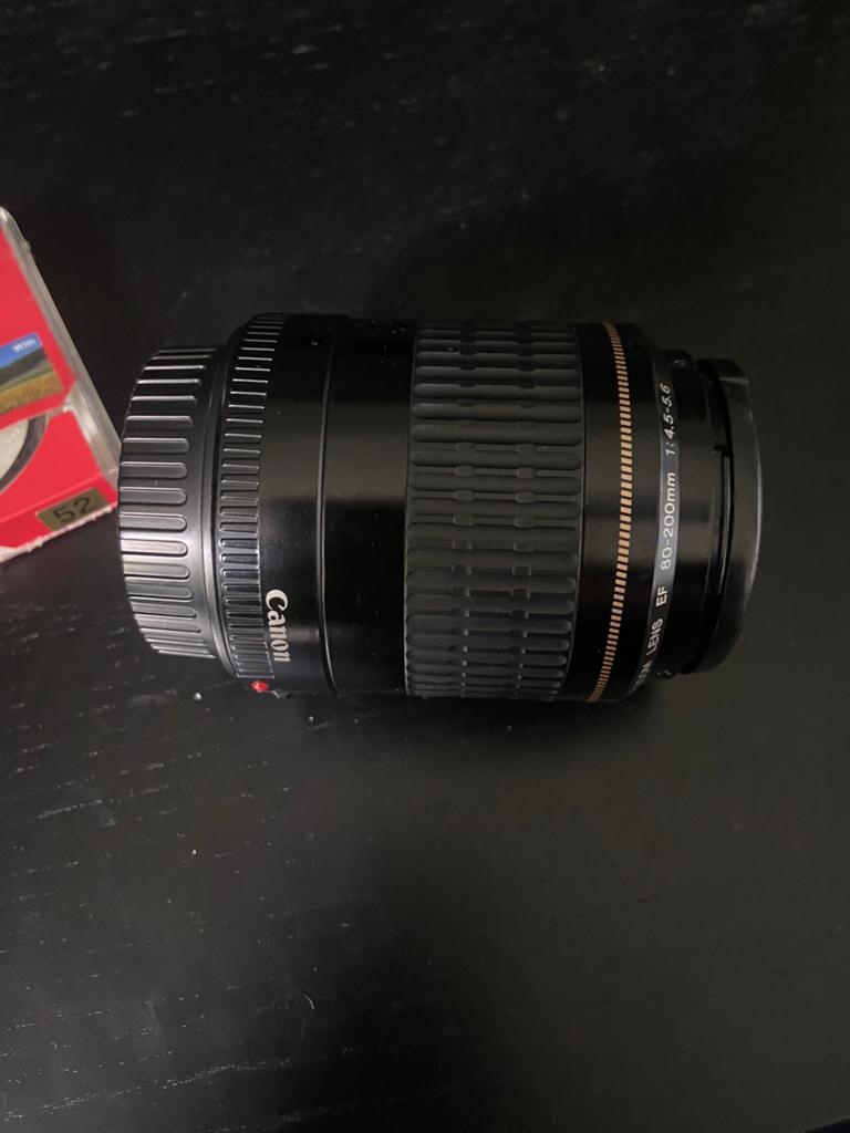 Canon USM 80-200 EF F4.5-5.6 lens + filter, Ophalen of Verzenden, Zo goed als nieuw, Telelens