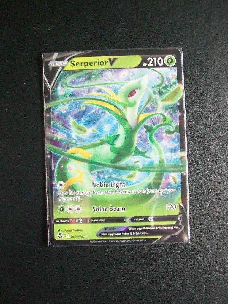 4148: Nieuwe Pokemon Kaart SERPERIOR V HP 210 (007/195), Verzenden, Nieuw, Losse kaart, Foil