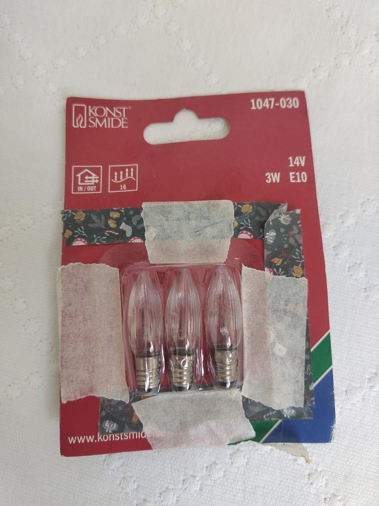Kerstboom kaarsjes voor lichtsnoer 14V / 3W / E10, Ophalen of Verzenden