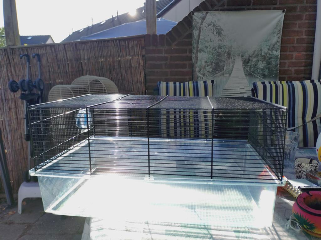 Hamsterkooi met diepe onderbak (Duna model) – Zonder t, Dieren en Toebehoren, Knaagdieren en Konijnen | Hokken en Kooien, Kooi