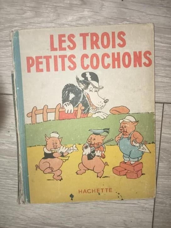 Les Trois Petits Cochons - Hachette (1942), Eén stripboek, Ophalen of Verzenden, Gelezen, Onbekend