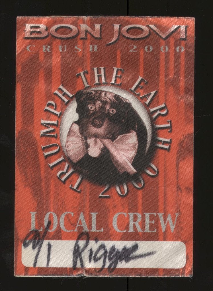 Bon Jovi BACKSTAGE PASS Arnhem 2000, Gebruikt, Ophalen of Verzenden, NvT, Foto of Kaart