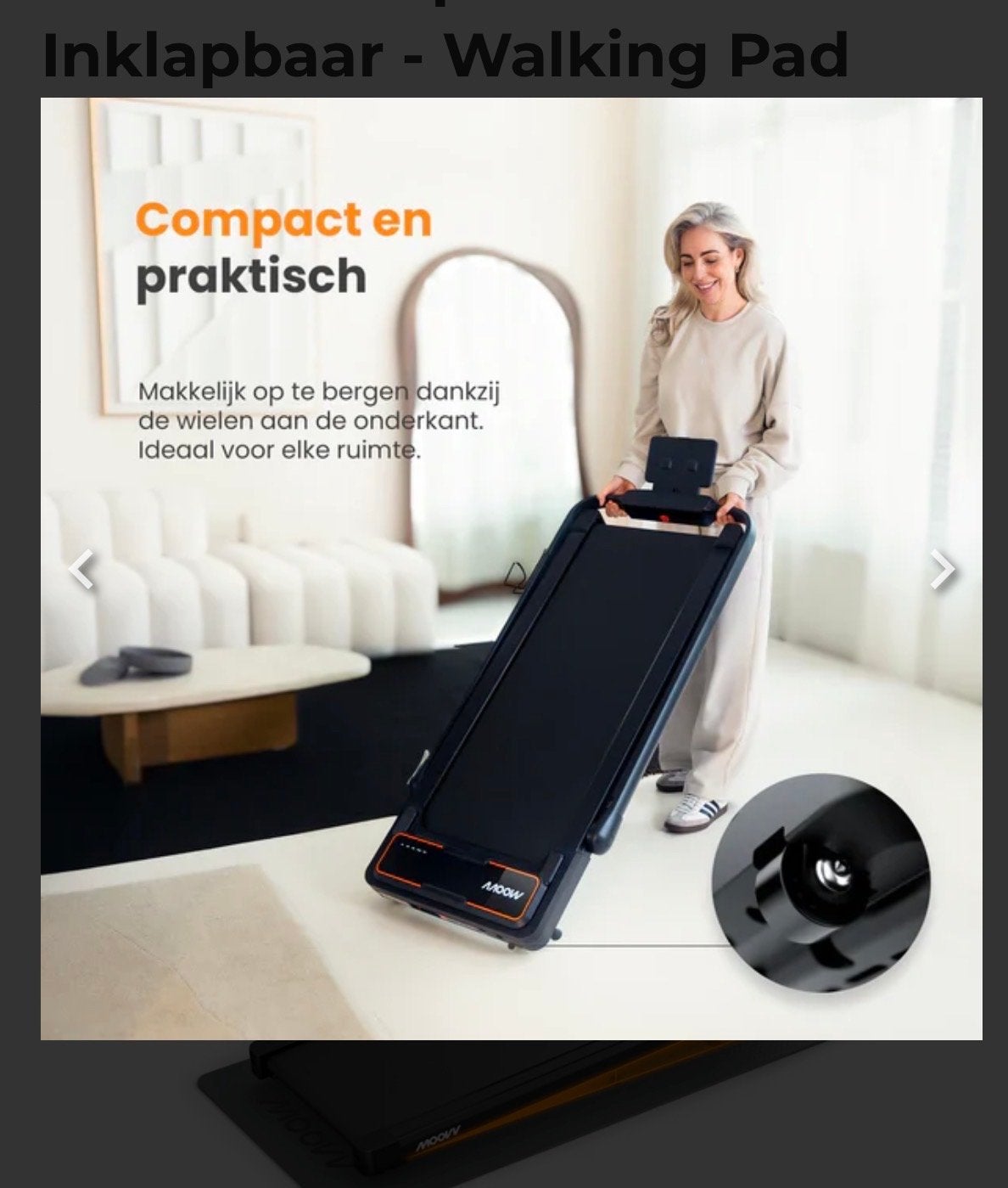 Inklapbare Loopband met Hellingfunctie - Compact & Praktisch, Sport en Fitness, Ophalen, Nieuw, Metaal, Loopband