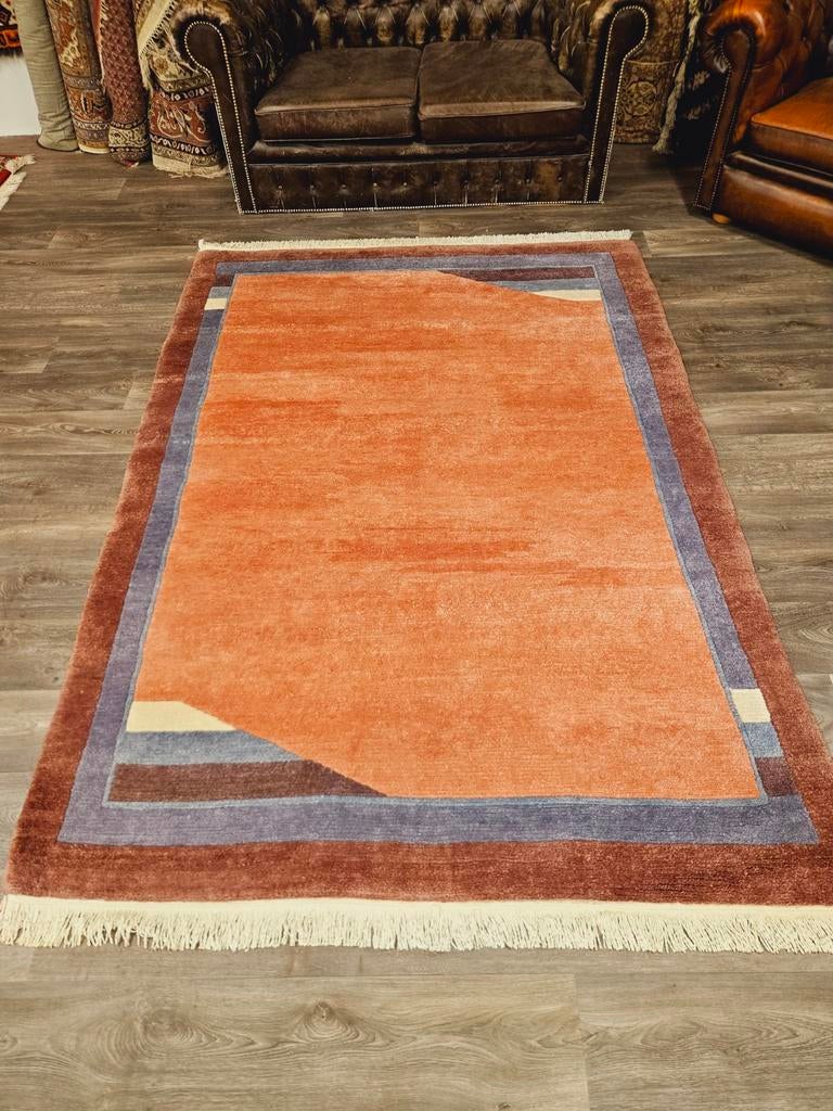 Handgeknoopt Tapijt uit Nepal. Mooie dikke wol! Weg = Weg!, Nepal, Crème, 150 tot 200 cm, 200 cm of meer