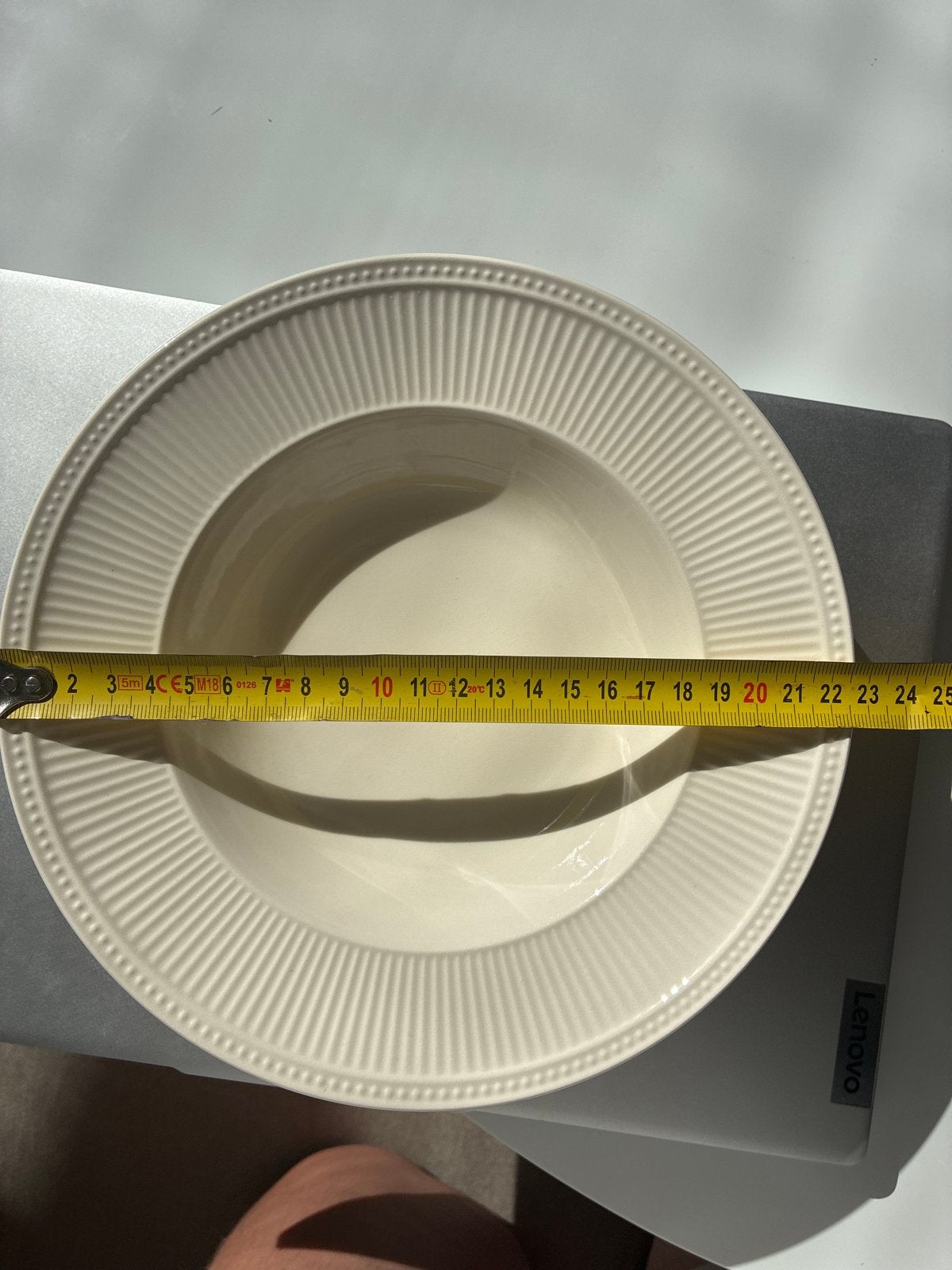 Wedgwood Windsor die bord/pastabord - 23 cm (5x), Ophalen, Klassiek, Zo goed als nieuw, Bord(en)
