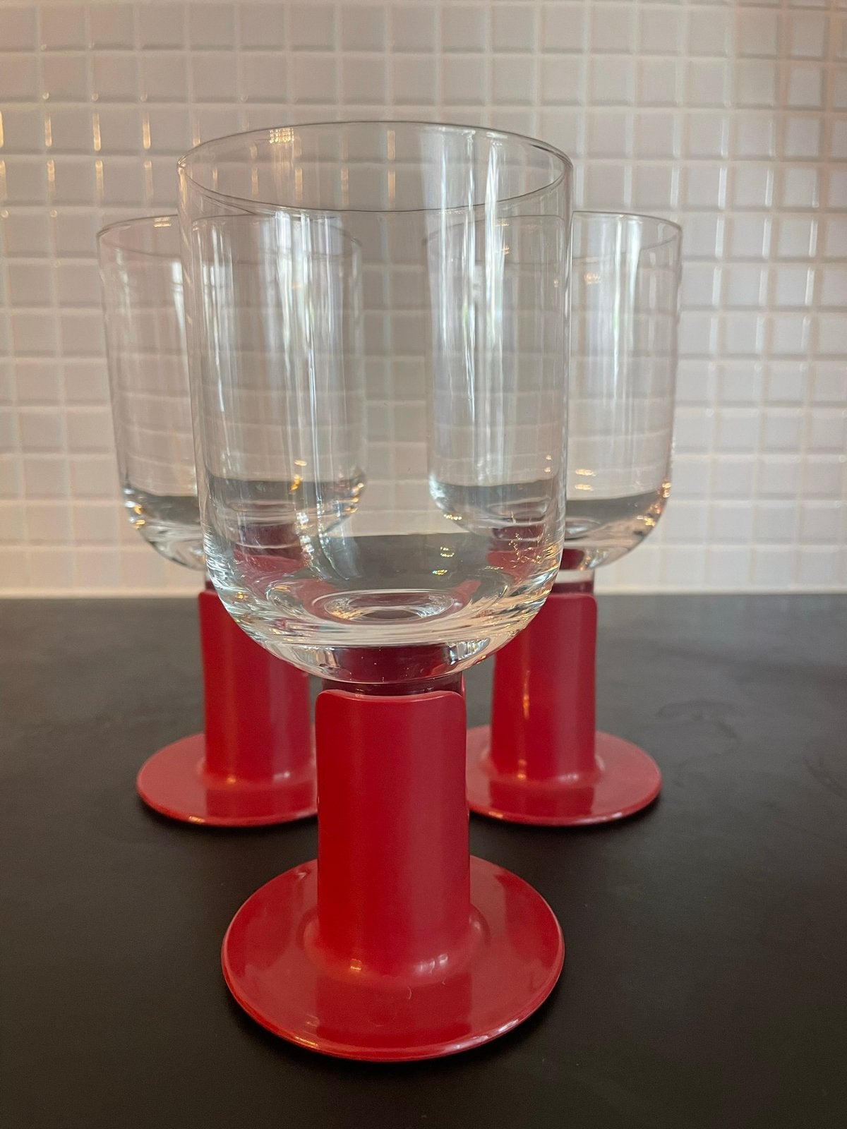 3 Iittala KAVERI wijnglazen Rood Jorma Vennola 2001, Ophalen of Verzenden, Zo goed als nieuw, Overige typen