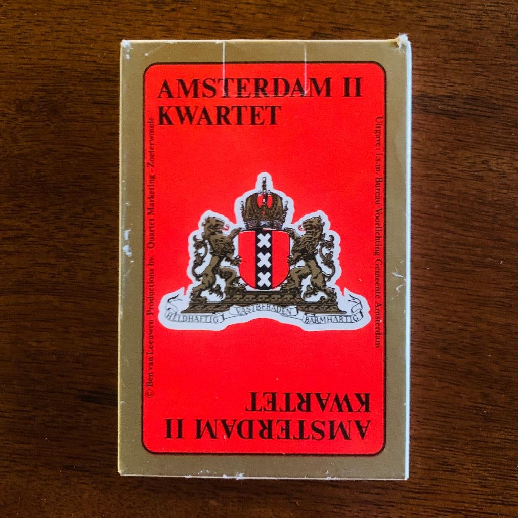 Amsterdam II Kwartet kwartetspel, Verzamelen, Speelkaarten, Jokers en Kwartetten, Ophalen of Verzenden, Zo goed als nieuw, Kwartet(ten)