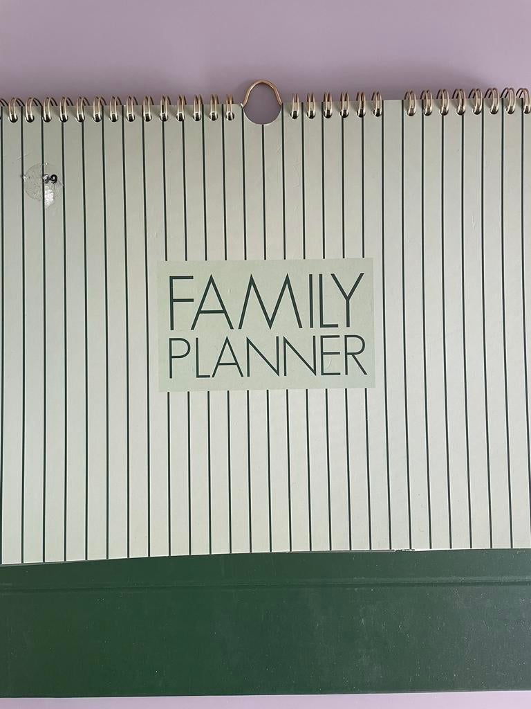 Family planner, 2026, groene kleuren, Ophalen, Zo goed als nieuw