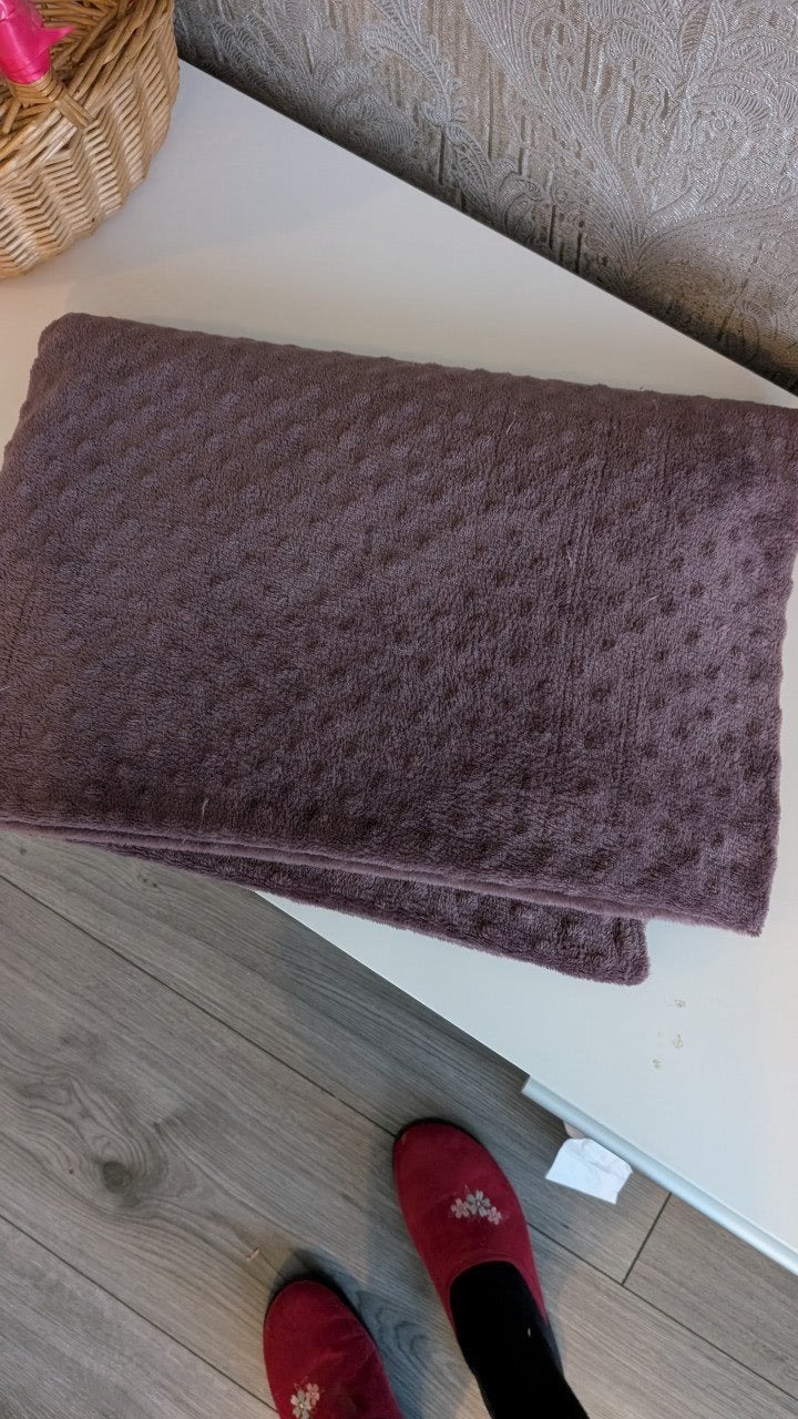 Zacht paars plaid - Ideaal voor bank of bed, Gebruikt, Ophalen of Verzenden, Polyester, Plaid
