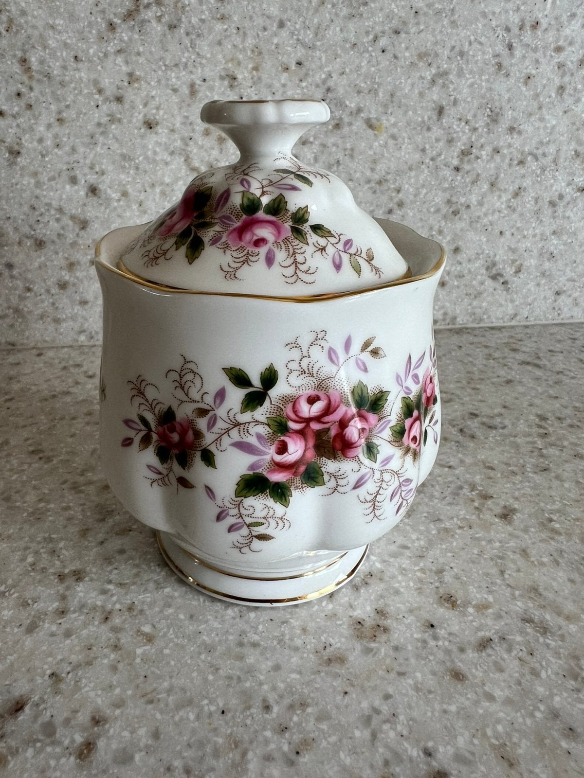 Jam of mosterd potje Lavender Rose Royal Albert, Verzenden
