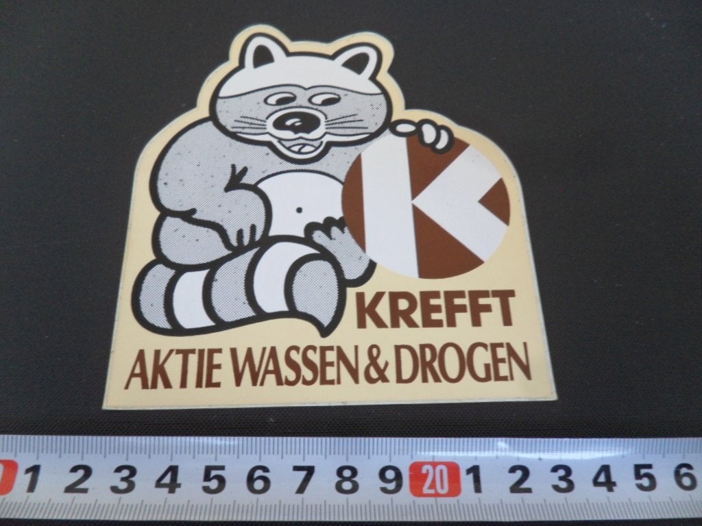 sticker KREFFT Aktie Wassen & Drogen, Ophalen, Zo goed als nieuw