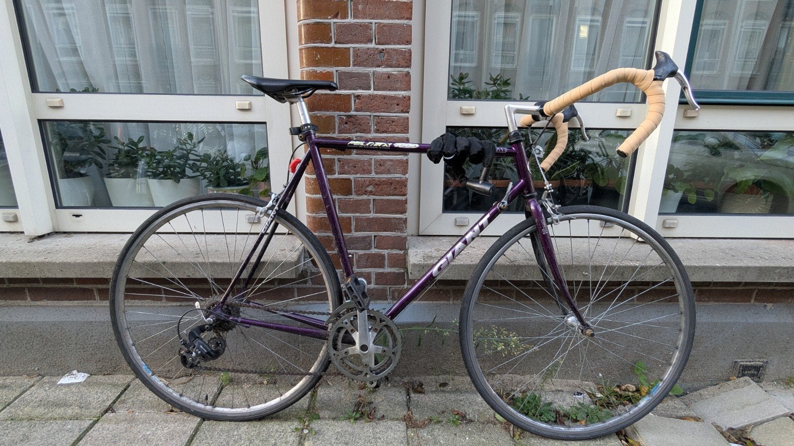 Giant Peloton 7000 racefiets - Paars, Fietsen en Brommers, Ophalen, Gebruikt, Aluminium, Giant