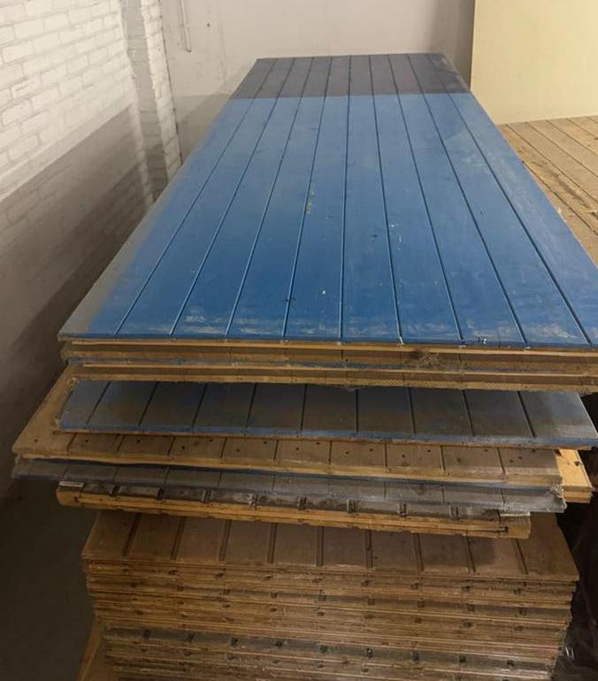 Houten schotten 2,30x96cm voor MANCAVE (ca. 22 stuks) €20 ps, Ophalen, Gebruikt, X, Hout