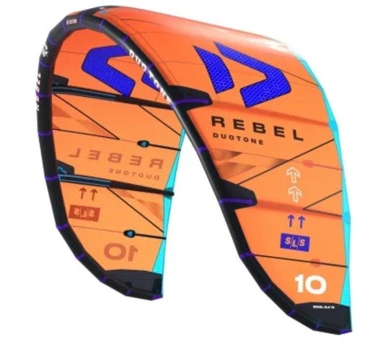 2025 Duotone Rebel SLS 9 meter. Zonder reparaties., Watersport en Boten, Kitesurfen, 9 m², Geen board, Ophalen of Verzenden, Zo goed als nieuw
