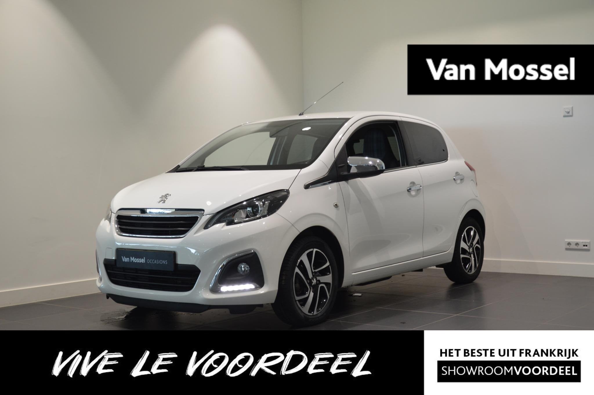 Peugeot 108 1.0 e-VTi Allure Groot scherm en camera, 12 maanden, Stof, Gebruikt, 4 stoelen