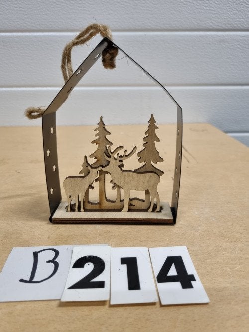 B214 kerst voorstelling hout hanger, Diversen, Kerst, Ophalen of Verzenden, 'T Olde Gre-j, Info@toldegrej.nl, Endepoelstraat 20f Didam