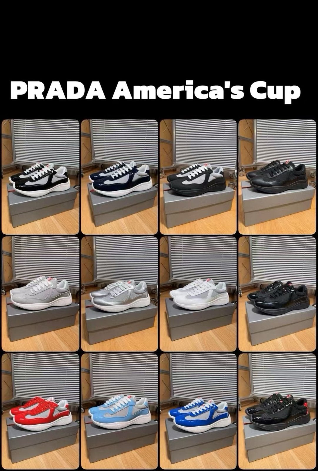 PRADA America's Cup Sneakers - Unisex - Diverse Kleuren, Ophalen of Verzenden, Nieuw, Sneakers of Gympen