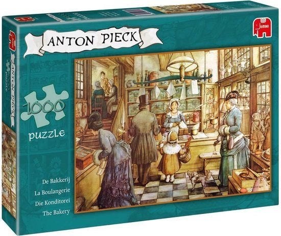 Anton Pieck - De Bakkerij, Hobby en Vrije tijd, Denksport en Puzzels, Ophalen of Verzenden, 500 t/m 1500 stukjes, Gebruikt, Legpuzzel