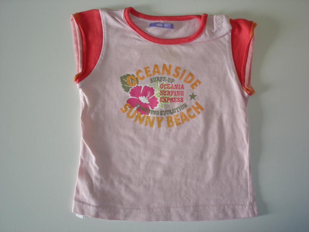 mooi lichtrose t-shirt met opdruk, Kinderen en Baby's, Babykleding | Maat 86, Ophalen of Verzenden, Zo goed als nieuw, Meisje