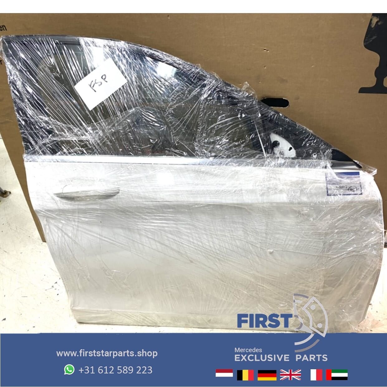 W205 C43 C63 AMG DEUR COMPLEET WIT RECHTS VOOR Mercedes C Kl, Auto-onderdelen, Gebruikt, -, Deur, Ophalen of Verzenden