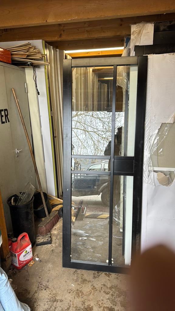 Opdek steellook deur 73x201.5 cm linkshang blankglas nr 398, Doe-het-zelf en Verbouw, Deuren en Horren, Ophalen, Minder dan 80 cm