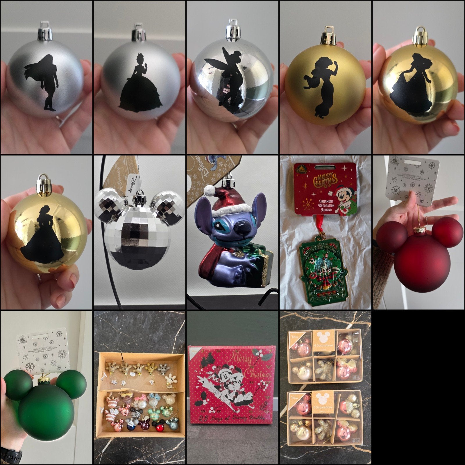 Disney kerstballen kerstbal ballen kerstbal kerstboom hanger, Diversen, Ophalen of Verzenden, Nieuw