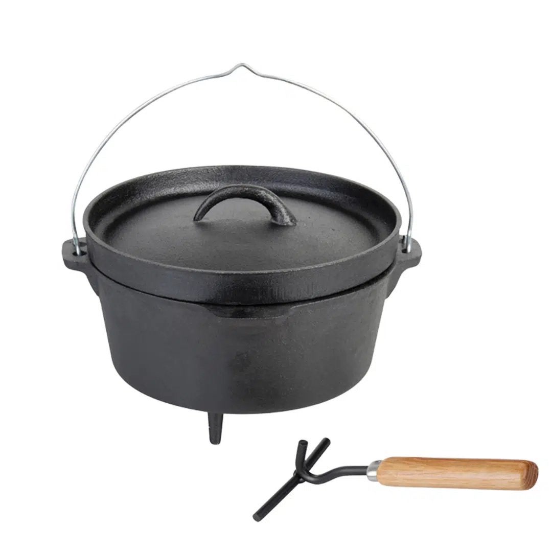 Dutch oven 10” nieuw in doos Esschert design, Ophalen of Verzenden, Nieuw, Gietijzer, Koekenpan of Braadpan