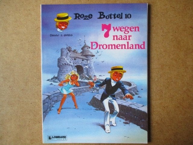 adv7664 roze bottel adv6, Boeken, Stripboeken, Eén stripboek, Ophalen, Gelezen