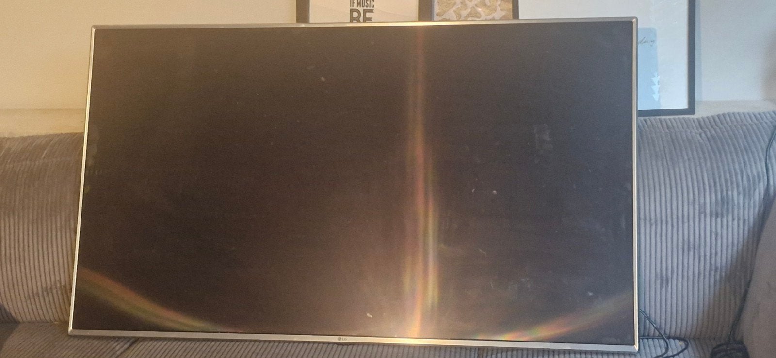 LG TV 55 inch defect (blikseminslag) - voor onderdelen, Audio, Tv en Foto, Televisies, Ophalen, 4k (UHD), LG, 100 cm of meer