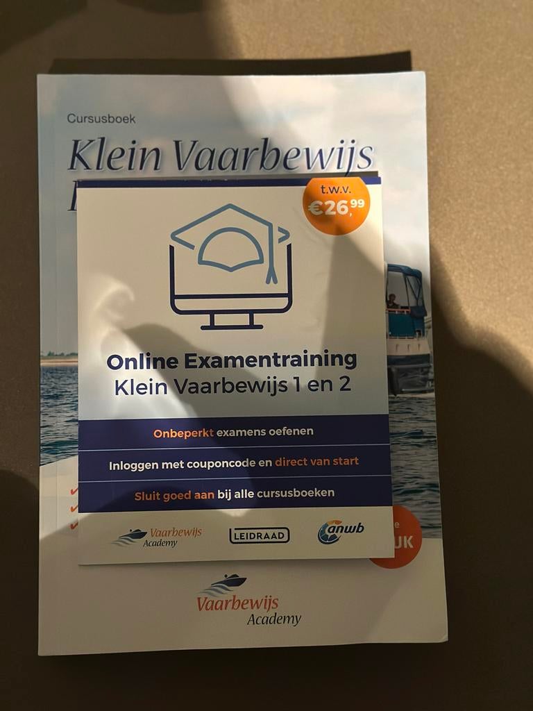 Klein Vaarbewijs 1&2 Cursusboek Vaarbewijs Academie, Ophalen of Verzenden, Alpha, Zo goed als nieuw, Niet van toepassing