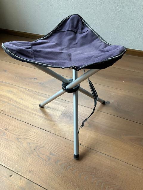 Vouwkruk driepoot met draagtas 45 cm, Ophalen, Gebruikt, Campingstoel