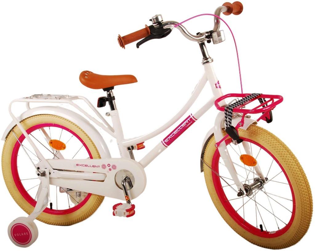 FIETSMASTER Volare Excellent Kinderfiets - Meisjes - 18 inch, Ophalen, Zijwieltjes, 16 tot 20 inch, Nieuw