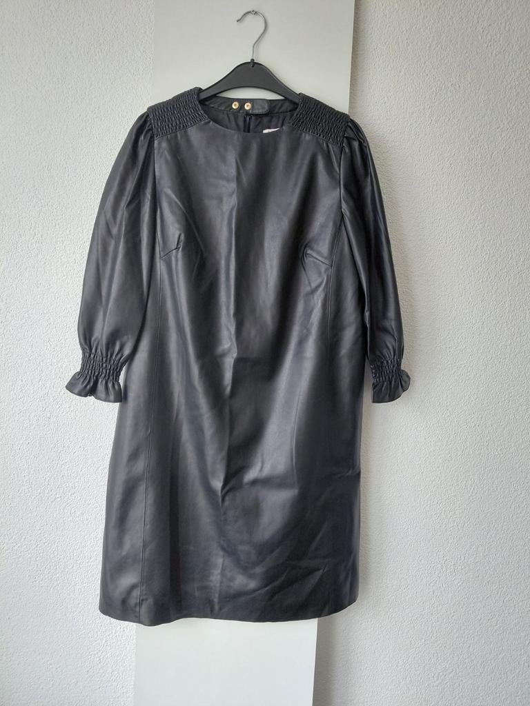 Fifth House leren jurkje m, Maat 38/40 (M), Zwart, Ophalen of Verzenden, Zo goed als nieuw