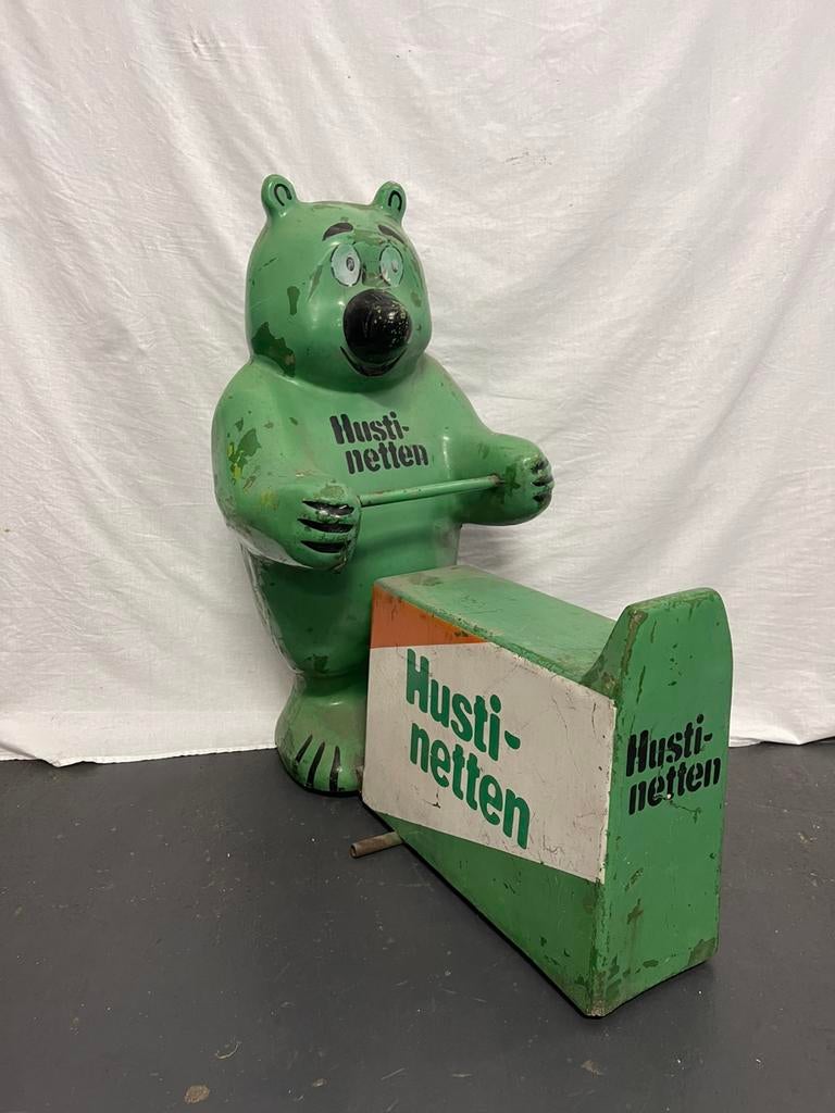 Husti-Netten oud en Zeldzaam Reclame Object Stoepbord / Wip, Ophalen