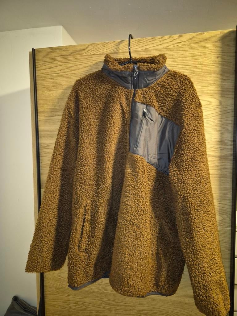 Teddy vest heren, Ophalen of Verzenden, Zo goed als nieuw, Maat 52/54 (L), Bruin