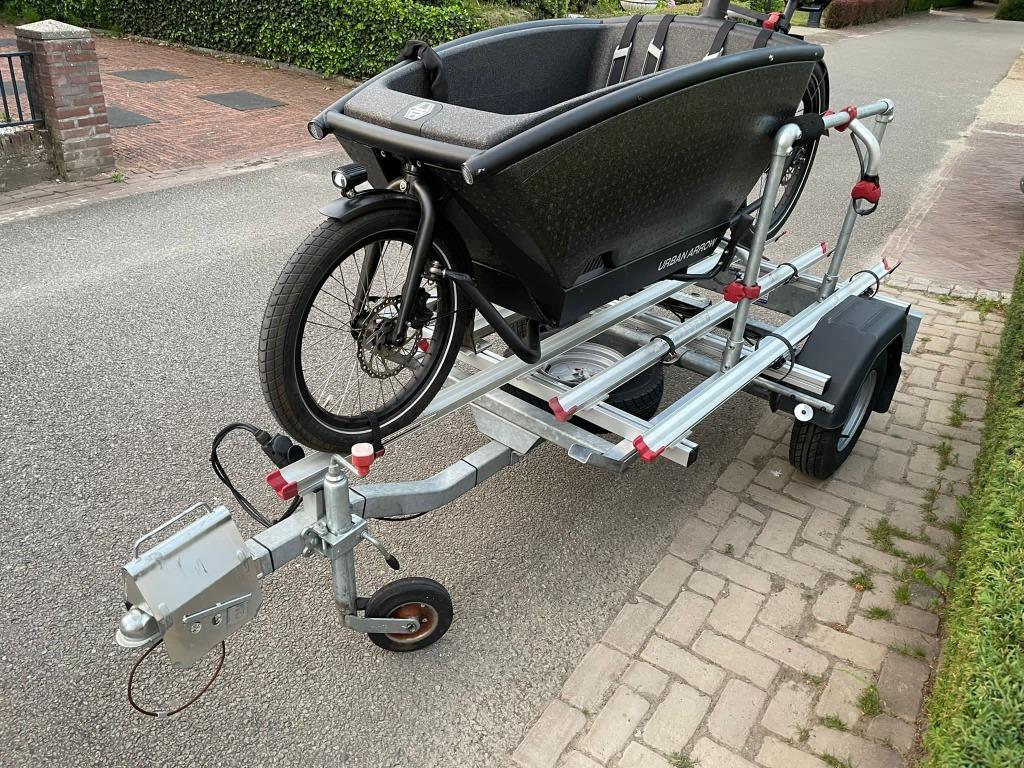 Bakfiets-aanhanger te huur! Urban Arrow, Lovens, Johnny Loco, Auto diversen, Ophalen of Verzenden, Zo goed als nieuw