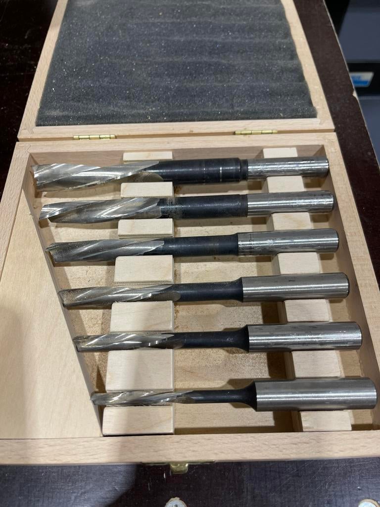 FISCH langgatboren set 6-delig (6–16 mm) in kist, Doe-het-zelf en Verbouw, Ophalen of Verzenden, Zo goed als nieuw
