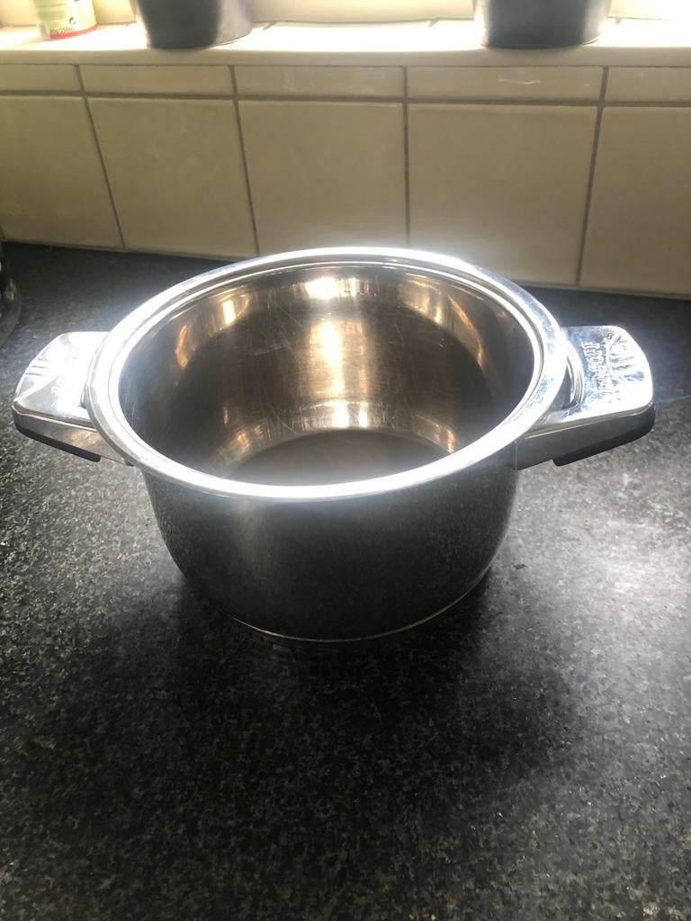 Berghoff pan, Ophalen of Verzenden, Zo goed als nieuw, Rvs, Kookpan of Snelkookpan