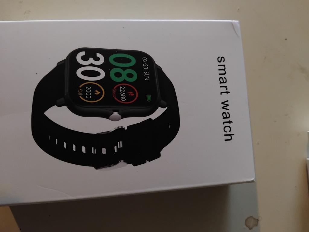 Smartwatch nieuw in doos., Ophalen of Verzenden, Nieuw, Zwart, Android