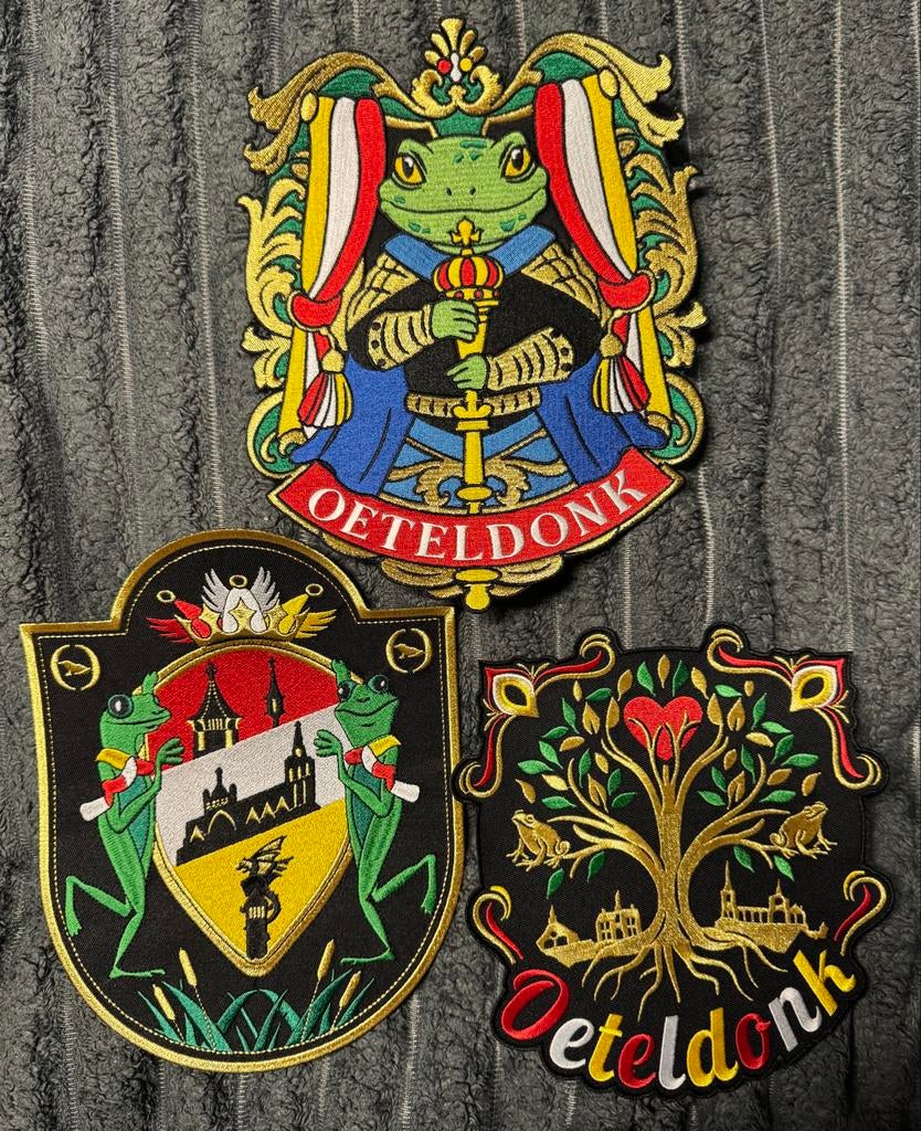 Oeteldonk emblemen gezocht? Hier zijn ze!, Ophalen of Verzenden, Zo goed als nieuw, Overige maten
