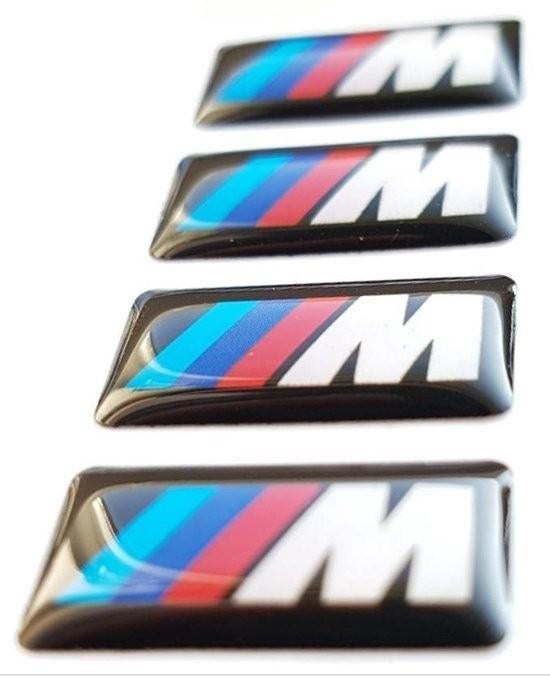 M logo's BMW velgen of stuurwiel. Gratis verzending!, Auto diversen, Autostickers, Ophalen of Verzenden