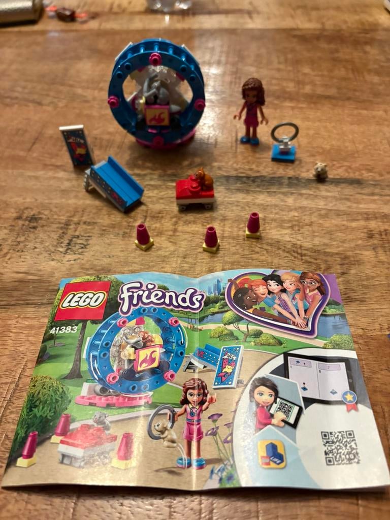 Lego friends hamsterspeelplaats, Ophalen of Verzenden, Zo goed als nieuw, Complete set, Lego