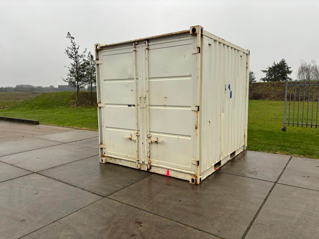 Zeecontainer / opslagcontainer 10FT wit gebruikt, Zakelijke goederen, Machines en Bouw | Keten en Containers, Ophalen