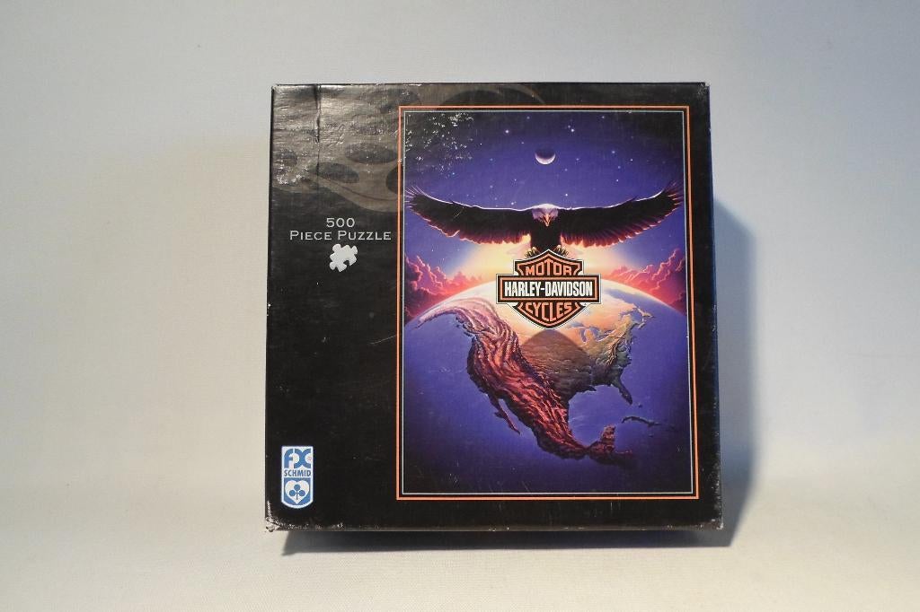 Harley Davidson Puzzel, Hobby en Vrije tijd, Denksport en Puzzels, Zo goed als nieuw, Legpuzzel, 500 t/m 1500 stukjes, Ophalen of Verzenden