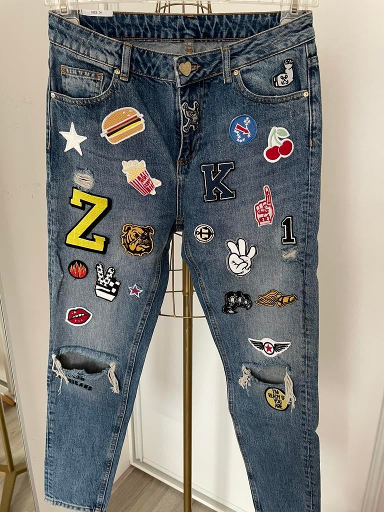 Zoe Karssen jeans 26, Verzenden, Gedragen, Blauw, W27 (confectie 34) of kleiner