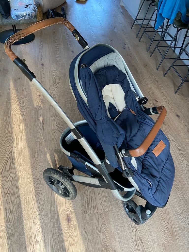 Joolz Geo Parrot Blue Complete Set Kinderwagen, Gebruikt, Verstelbare duwstang, Ophalen, Kinderwagen
