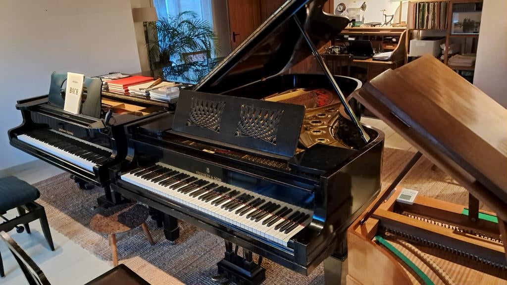 Steinway & Sons B 211 uit 1914 gerestaureerd, Muziek en Instrumenten, Ophalen, Gebruikt, Zwart, Vleugel