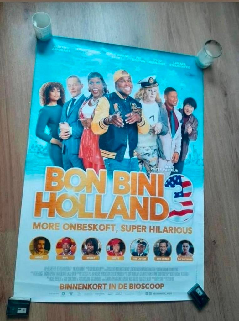 Bon Boni Holland 3 bioscoopposter., Ophalen, Deurposter of groter, Film en Tv, Rechthoekig Staand