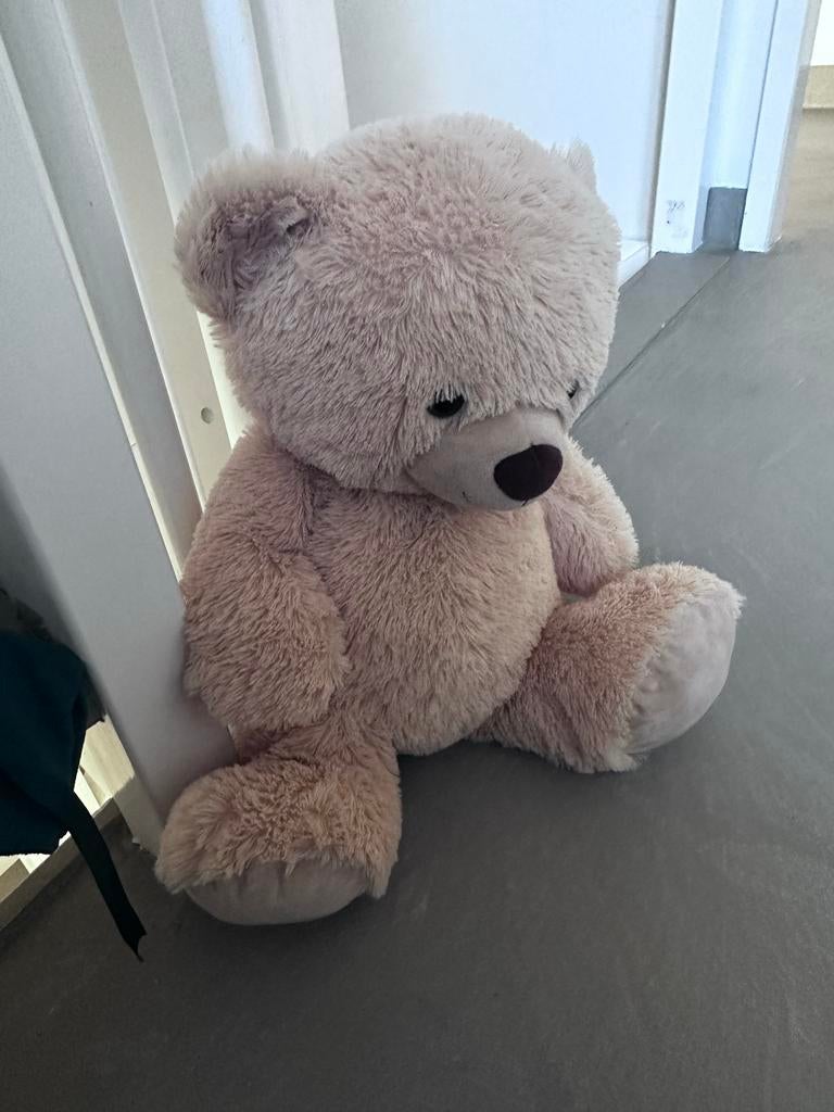 14) Schattige Teddybeer groot - Zo Goed Als Nieuw!, Ophalen of Verzenden, Zo goed als nieuw, Beer